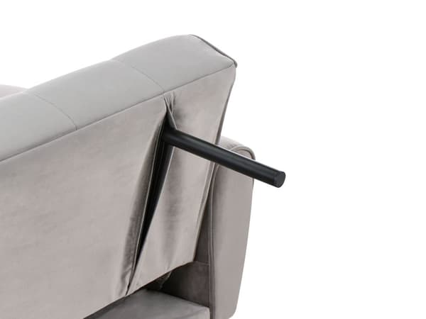 Sovesofa Lysegrå Polyester 3 Personers Moderne Blød Sofa Sofaseng Tre Personers Designsofa Praktisk Splitback Stofsofa God Liggekomfort
