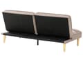 Miniatyrbillede 9 af 11: Sovesofa Lysebrun Stof 3 Personers Moderne Blød Sofa Sofaseng Tre Personers Designsofa Praktisk Splitback Stofsofa God Liggekomfort