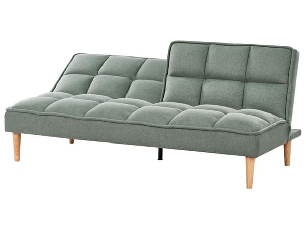 Sovesofa Lysegrøn Stof 3 Personers Moderne Blød Sofa Sofaseng Tre Personers Designsofa Praktisk Splitback Stofsofa God Liggekomfort