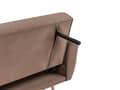 Miniatyrbillede 11 af 11: Sovesofa Brun Polyester 3 Personers Moderne Blød Sofa Sofaseng Tre Personers Designsofa Praktisk Splitback Stofsofa God Liggekomfort