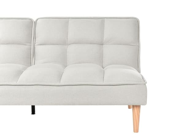 Sovesofa Off White Stof 3 Personers Moderne Blød Sofa Sofaseng Tre Personers Designsofa Praktisk Splitback Stofsofa God Liggekomfort