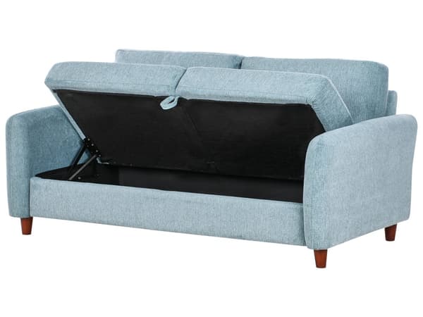 5-seters sofagruppe Blått Stoff 2-seter 3-seter Tykt polstret Moderne design Stue
