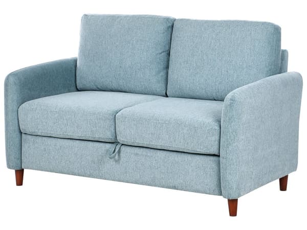 5-seters sofagruppe Blått Stoff 2-seter 3-seter Tykt polstret Moderne design Stue