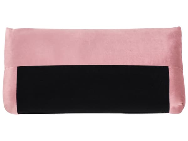 Stoffsofa Rosa Fløyel Polstring 3-seter med Pynteputer Stue Sofa