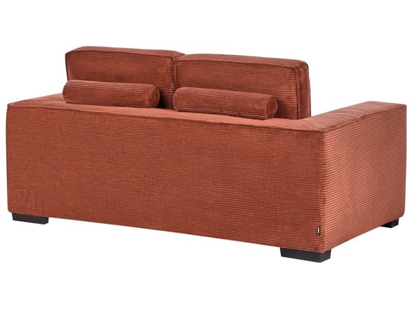 Sofa Brun Fløjl 2 Personers Bredriflet Fløjlsofa Blød Stofsofa til Stuen Loveseat Moderne Inspiration Stue Møbel Riflet Siddemøbel