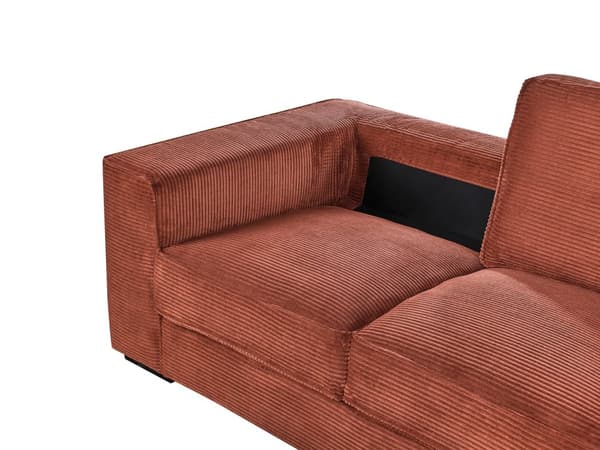 Sofa Brun Fløjl 2 Personers Bredriflet Fløjlsofa Blød Stofsofa til Stuen Loveseat Moderne Inspiration Stue Møbel Riflet Siddemøbel