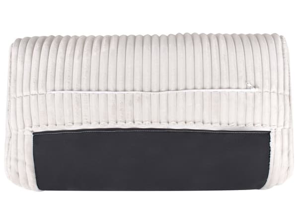 Sofa Off White Fløjl 3 Personers Bredriflet Fløjlsofa Blød Stofsofa til Stuen Flydersofa Moderne Inspiration Stue Møbel Riflet Siddemøbel