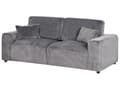 Miniatyrbillede 5 af 11: Sofa Grå Fløjl 3 Personers Bredriflet Fløjlsofa Blød Stofsofa til Stuen Flydersofa Moderne Inspiration Stue Møbel Riflet Siddemøbel