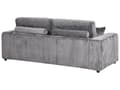 Miniatyrbillede 6 af 11: Sofa Grå Fløjl 3 Personers Bredriflet Fløjlsofa Blød Stofsofa til Stuen Flydersofa Moderne Inspiration Stue Møbel Riflet Siddemøbel