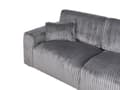 Miniatyrbillede 8 af 11: Sofa Grå Fløjl 3 Personers Bredriflet Fløjlsofa Blød Stofsofa til Stuen Flydersofa Moderne Inspiration Stue Møbel Riflet Siddemøbel