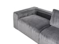 Miniatyrbillede 9 af 11: Sofa Grå Fløjl 3 Personers Bredriflet Fløjlsofa Blød Stofsofa til Stuen Flydersofa Moderne Inspiration Stue Møbel Riflet Siddemøbel