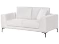 Miniatyrbillede 4 af 11: Sofa Hvid Stof 2 Personers Loveseat Blød Stofsofa til Stuen To Mands Designsofa Moderne Inspiration Stue Møbel Topersoners Siddemøbel