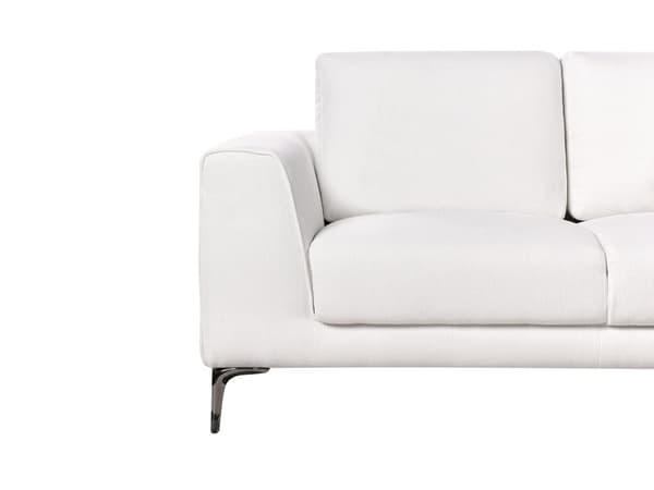 Sofa Hvid Stof 2 Personers Loveseat Blød Stofsofa til Stuen To Mands Designsofa Moderne Inspiration Stue Møbel Topersoners Siddemøbel