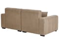 Miniatyrbillede 5 af 11: Sofa Lysebrun Polyester 3 Personers Bred Flydersofa til Stue Stofsofa Moderne Siddemøbel med Ekstra Rygpuder Designsofa