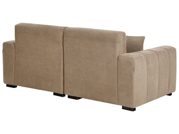 Sofa Lysebrun Polyester 3 Personers Bred Flydersofa til Stue Stofsofa Moderne Siddemøbel med Ekstra Rygpuder Designsofa