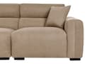 Miniatyrbillede 6 af 11: Sofa Lysebrun Polyester 3 Personers Bred Flydersofa til Stue Stofsofa Moderne Siddemøbel med Ekstra Rygpuder Designsofa