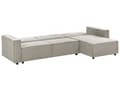 Miniatyrbilde 6 av 11: Venstrevendt Hjørnesofa Beige Stoff Polstret 3-seters L-formet Seng