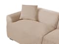 Miniatyrbilde 7 av 11: 3-seters Sofa Beige Stoff Sofa Ekstra Puter Moderne Minimalistisk Stue Møbler