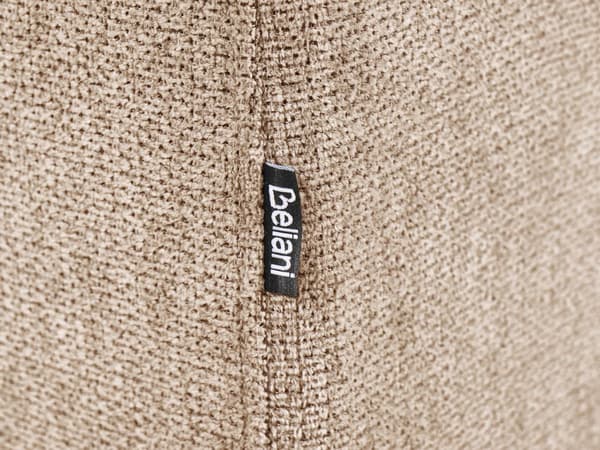 3-seters Sofa Beige Stoff Sofa Ekstra Puter Moderne Minimalistisk Stue Møbler