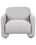 Miniatyrbilde 5 av 11: Sittegruppe Grå Polyesterstoff 3-seters sofa Lenestol Retro stil Stue Sofagruppe