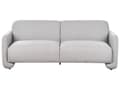 Miniatyrbilde 8 av 11: Sittegruppe Grå Polyesterstoff 3-seters sofa Lenestol Retro stil Stue Sofagruppe