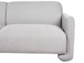 Miniatyrbilde 11 av 11: Sittegruppe Grå Polyesterstoff 3-seters sofa Lenestol Retro stil Stue Sofagruppe