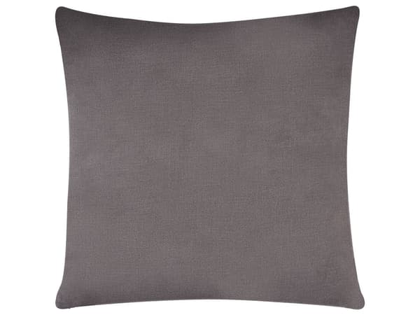 Sofa Taupe Fløyelstrekk Metallben med Puter Moderne Design