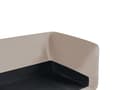 Miniatyrbilde 9 av 11: Sofa Beige Fløyelstrekk Metallben med Puter Moderne Design