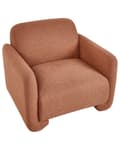 Miniatyrbilde 7 av 11: Sittegruppe Gyllenbrun Polyesterstoff 3-seters sofa Lenestol Retro stil Stue Sofagruppe
