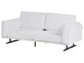Miniatyrbilde 4 av 11: Sofa Hvit Stofftrekk Metallben Moderne Design Stil til Stue