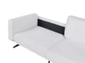 Miniatyrbilde 8 av 11: Sofa Hvit Stofftrekk Metallben Moderne Design Stil til Stue