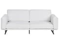 Miniatyrbilde 1 av 11: Sofa Hvit Stofftrekk Metallben Moderne Design Stil til Stue