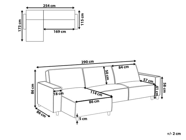 Sovesofa med Chaiselong Grå 3 Personers Sofa L Formet Hjørnesofa Dyb Sofaseng Blød Stofsofa Design Hjørnesovesofa Højrevendt Flydersofa