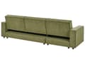 Miniatyrbillede 5 af 11: Sovesofa med Chaiselong Grøn 3 Personers Sofa L Formet Hjørnesofa Dyb Sofaseng Blød Stofsofa Design Hjørnesovesofa Højrevendt Flydersofa