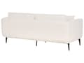 Miniatyrbillede 6 af 11: Sofa Hvid Boucle 3 Personers Bred Flydersofa til Stue Stofsofa Moderne Siddemøbel med Ekstra Rygpuder Designsofa