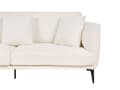 Miniatyrbillede 7 af 11: Sofa Hvid Boucle 3 Personers Bred Flydersofa til Stue Stofsofa Moderne Siddemøbel med Ekstra Rygpuder Designsofa