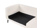 Miniatyrbillede 9 af 11: Sofa Hvid Boucle 3 Personers Bred Flydersofa til Stue Stofsofa Moderne Siddemøbel med Ekstra Rygpuder Designsofa