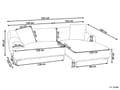Miniatyrbilde 3 av 11: Venstrevendt Hjørnesofa Brun Kordfløyel 3-seter Mid-Century Moderne Stil
