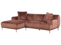 Miniatyrbilde 5 av 11: Venstrevendt Hjørnesofa Brun Kordfløyel 3-seter Mid-Century Moderne Stil