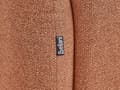 Miniatyrbillede 9 af 11: Gyldenbrun 3-personers sofa betrukket med polyester bredt ryglæn armlæn stuemøbler i retrostil