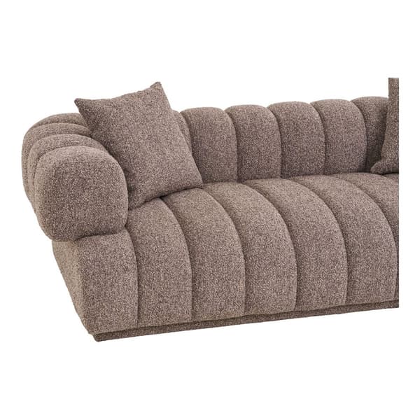 Aurora sofa med 2 puter brun.