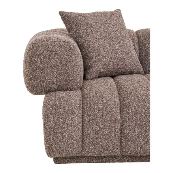 Aurora sofa med 2 puter brun.