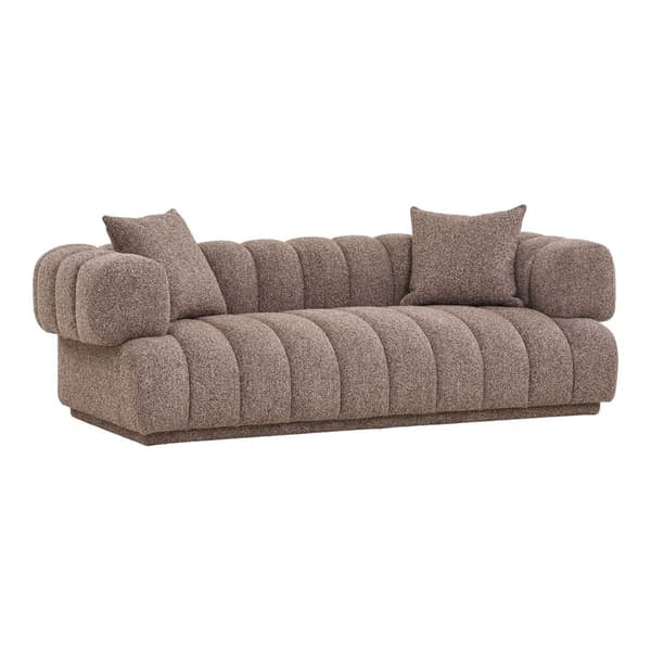 Aurora sofa med 2 puter brun.