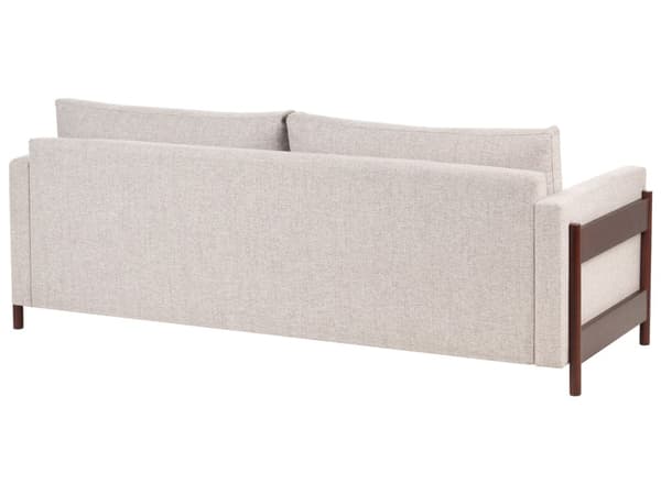 Sovesofa Lysebrun Polyester 3 Personers Smart Sofaseng med Udtræk Kompakt Sofa Sove Udtræksseng Komfort Sovebriks til Teenager