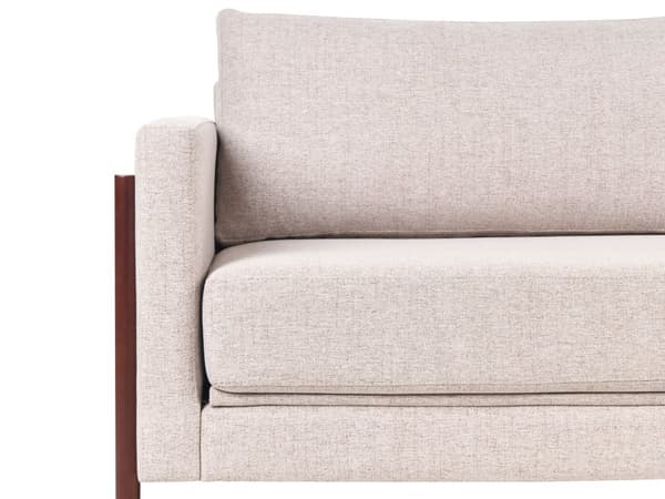 Sovesofa Lysebrun Polyester 3 Personers Smart Sofaseng med Udtræk Kompakt Sofa Sove Udtræksseng Komfort Sovebriks til Teenager