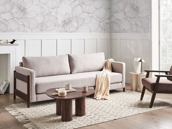 Sovesofa Lysebrun Polyester 3 Personers Smart Sofaseng med Udtræk Kompakt Sofa Sove Udtræksseng Komfort Sovebriks til Teenager