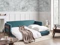 Miniatyrbillede 5 af 11: Sovesofa Grøn Polyester 3 Personers Smart Sofaseng med Udtræk Kompakt Sofa Sove Udtræksseng Komfort Sovebriks til Teenager