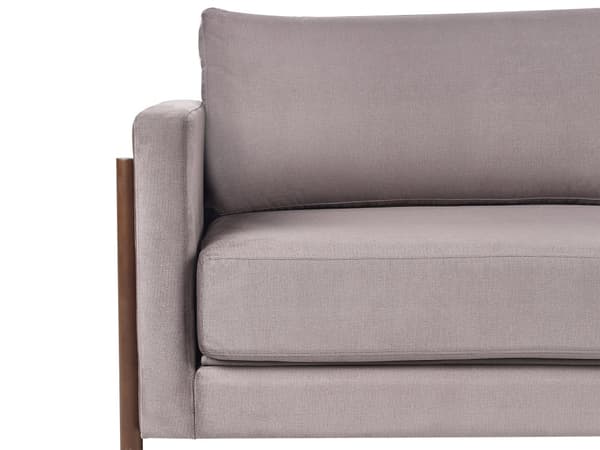 Sovesofa Taupe Polyester 3 Personers Smart Sofaseng med Udtræk Kompakt Sofa Sove Udtræksseng Komfort Sovebriks til Teenager