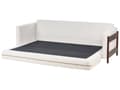 Miniatyrbillede 7 af 11: Sovesofa Off White Polyester 3 Personers Smart Sofaseng med Udtræk Kompakt Sofa Sove Udtræksseng Komfort Sovebriks til Teenager