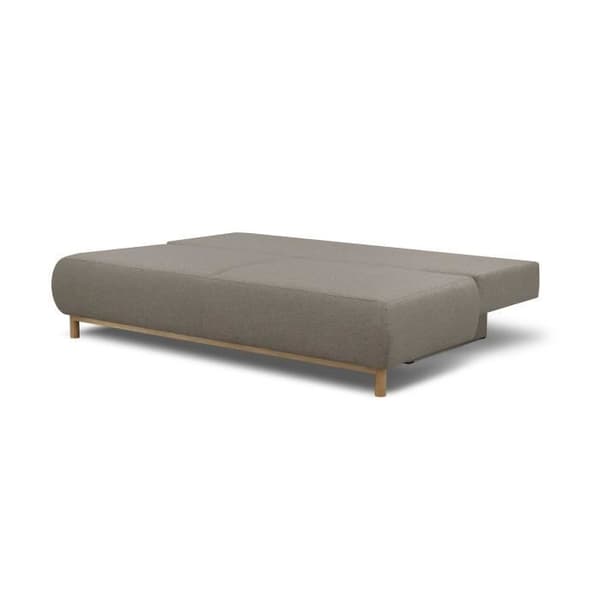 Bäddsoffa 3 platser MIKA - Beigetyg - Förvaringslåda - L 192 x H 84 x P 93 cm